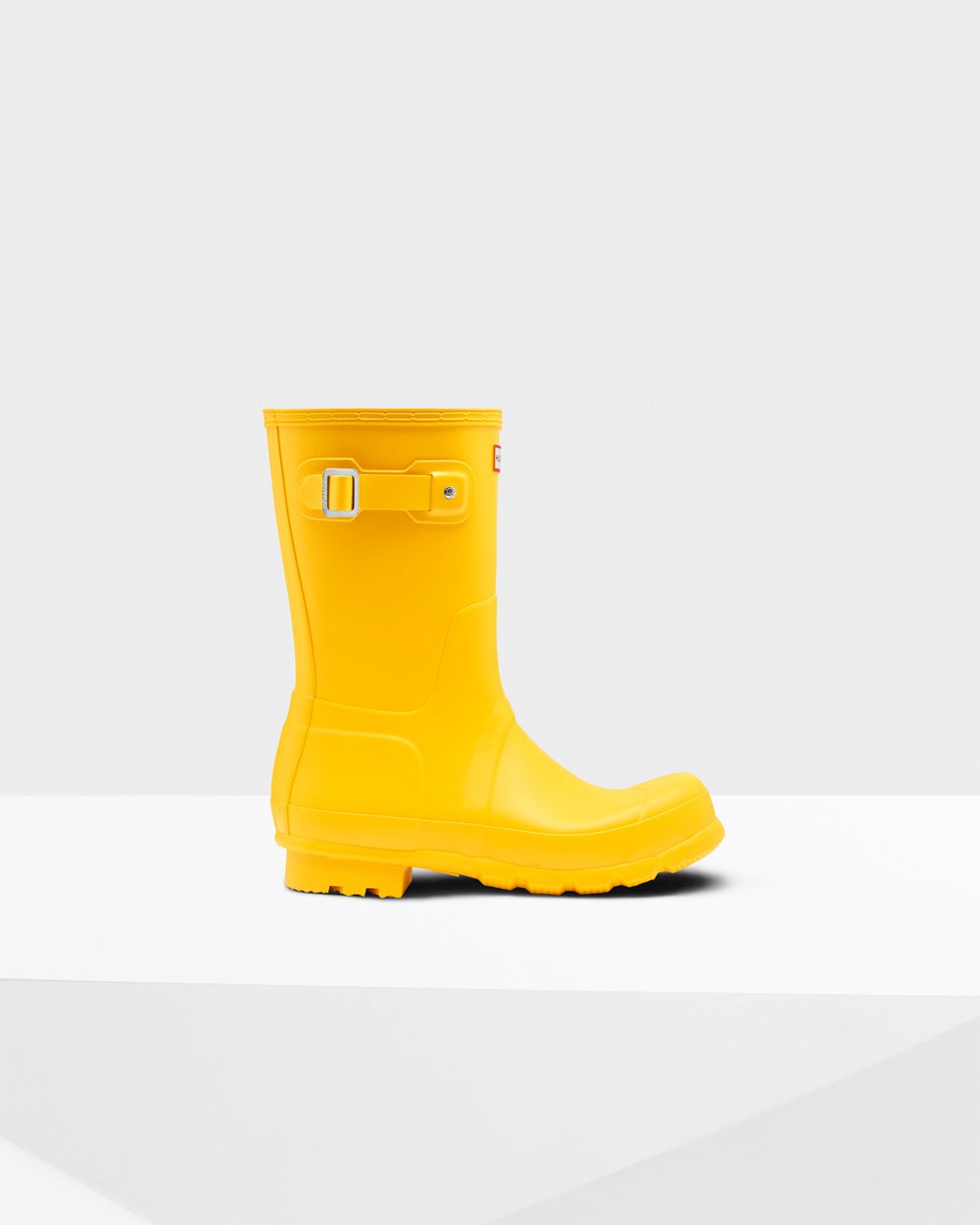 Mens Hunter Original - Short Rain Boots Yellow - 9076-OCSMG